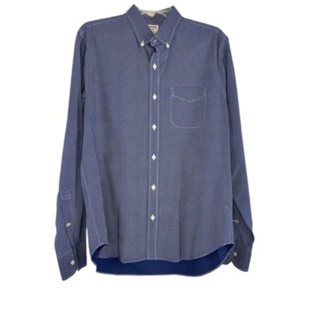 Bonobos Long Sleeve Button Down Shirt Navy Blue